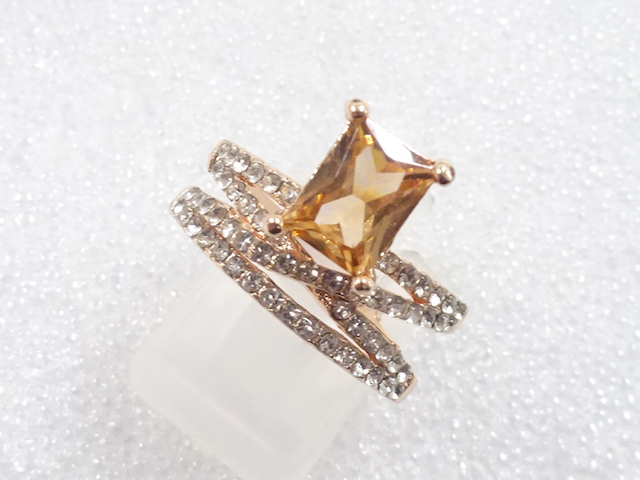 COLORED STONE FASHION RING / JP SIZE 15.5